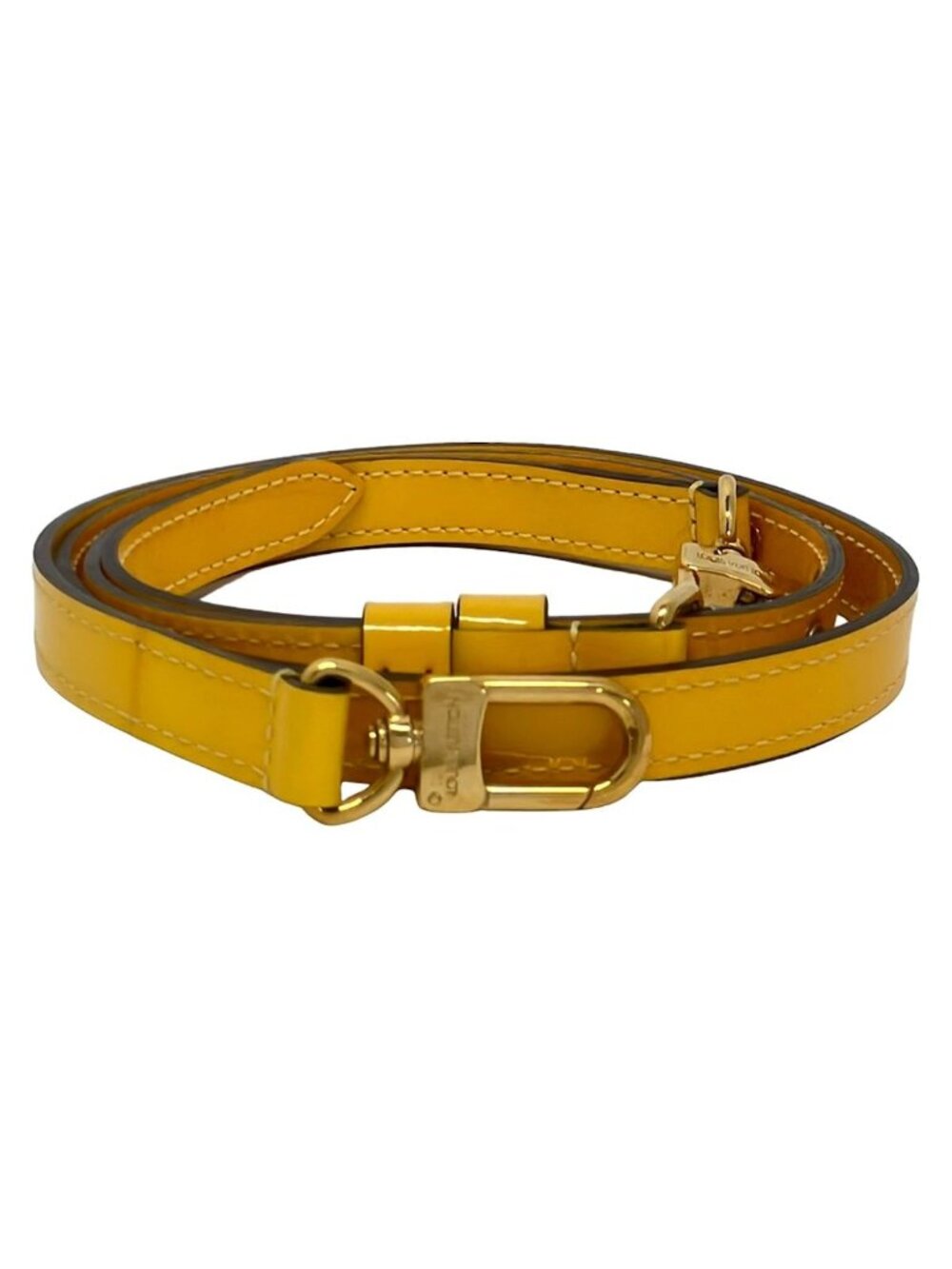 Louis Vuitton Shoulder Strap Citrine Leather